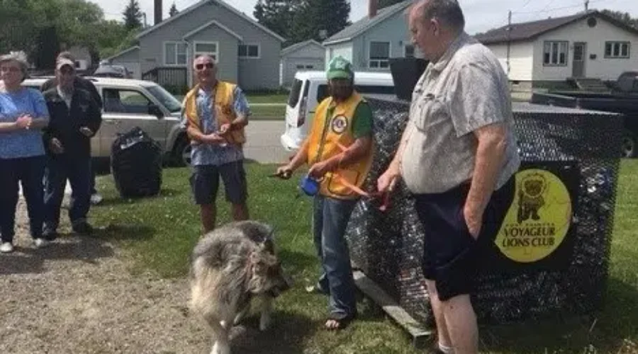 Recycling Bin Dedicated In Honour Of Fort Frances Man