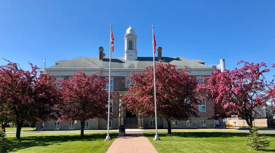 Beautiful day at the courthouse in Fort Frances