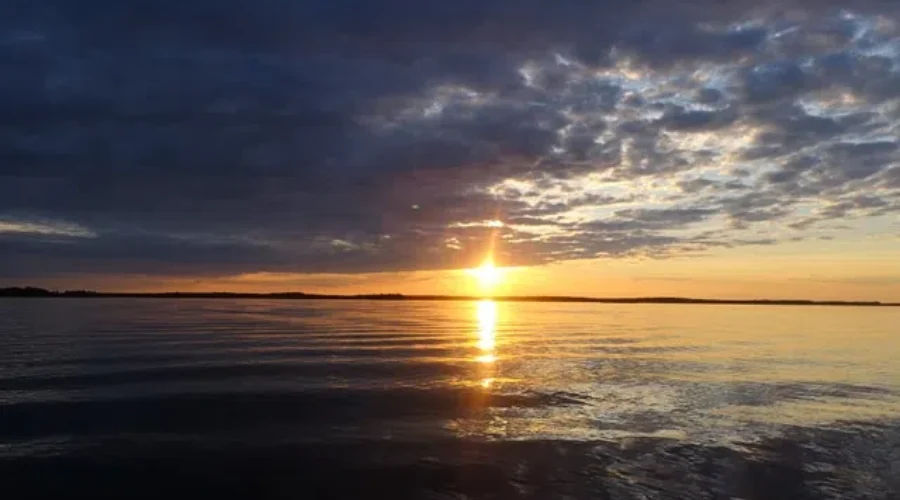 Hiking to see a sunset