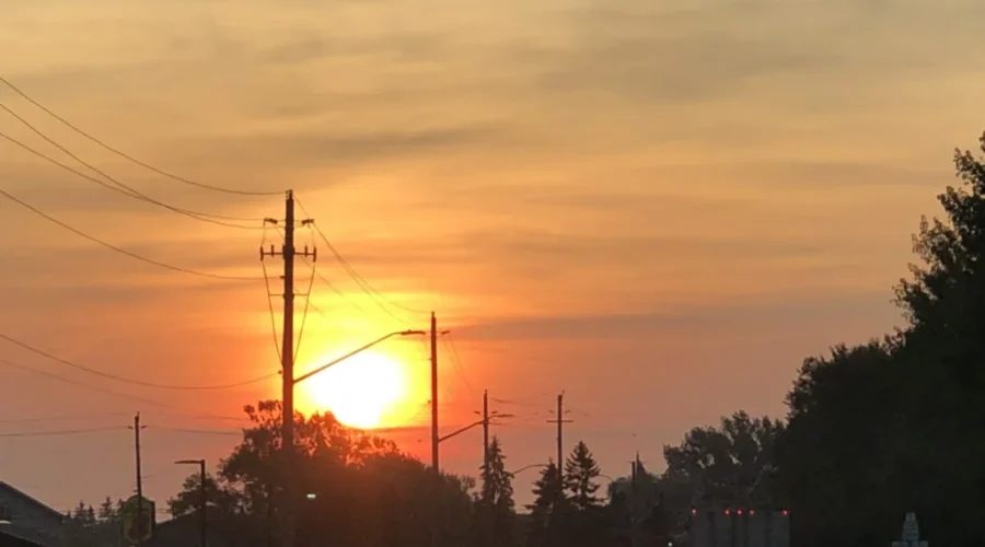 Sunset in Fort Frances