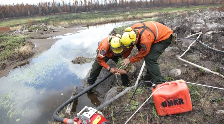 Crews Battling 30 Forest Fires