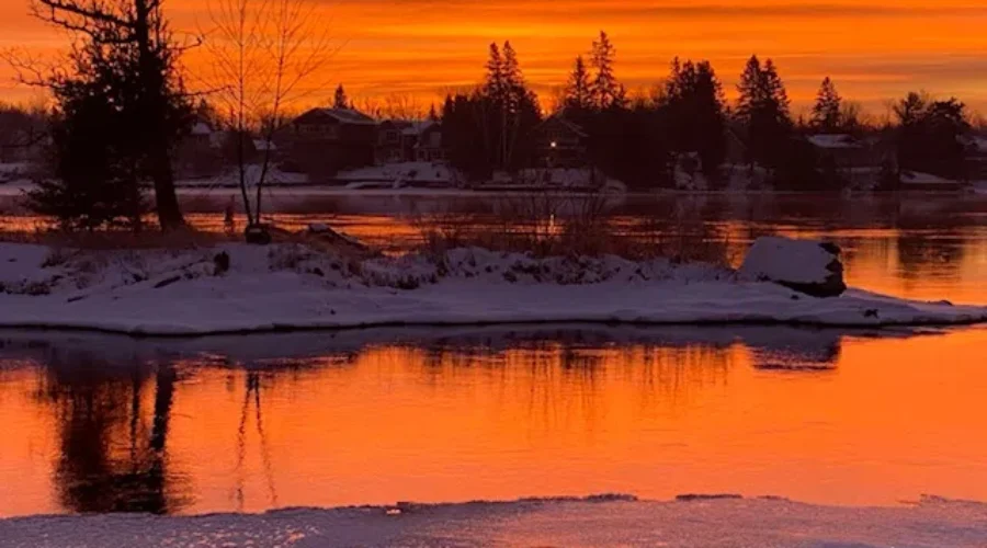 Orange you glad this sunset was captured?