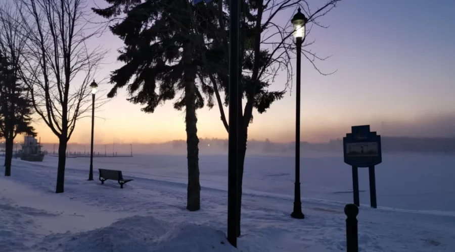 Wintry scenes in Fort Frances