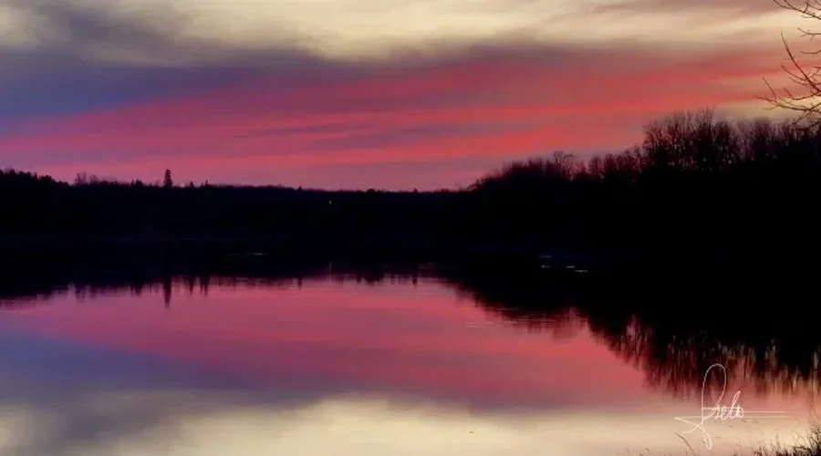 Mirror Image At Sunset