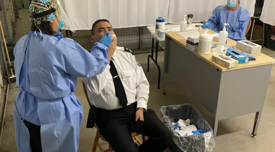 Treaty 3 Police Test New COVID Test