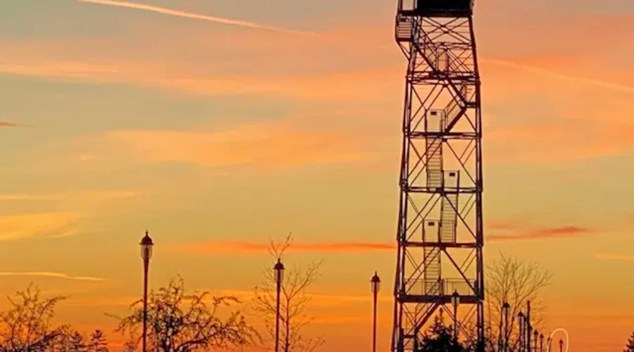 The Lookout Tower In Winter