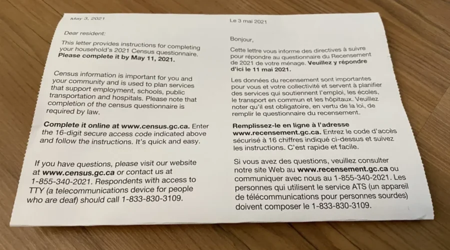 It’s Census Day In Canada