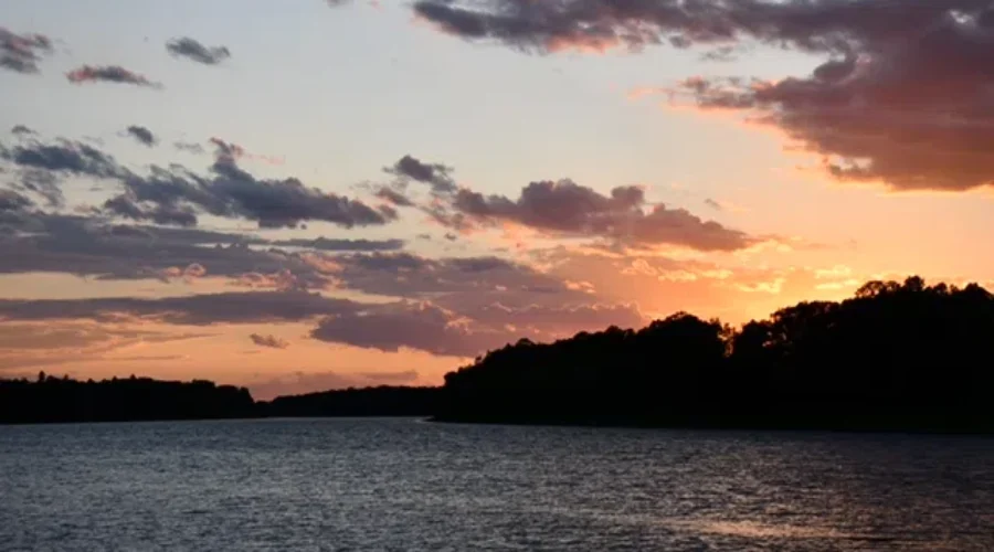 August Sunset Over The Rainy River