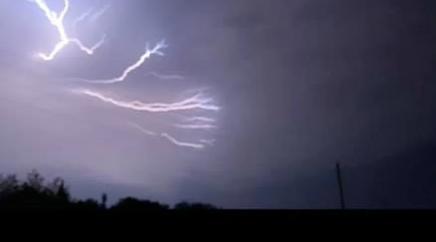 Lighting During An Overnight Storm Near Barwick