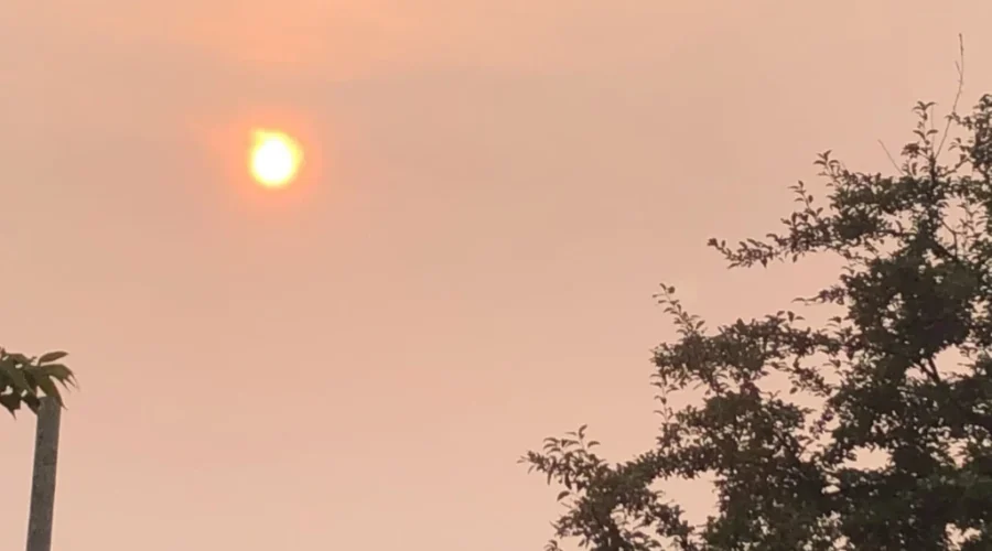 Smoke Drifting Toward Atikokan