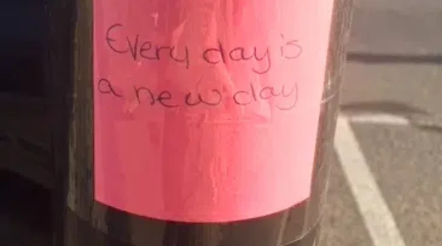 The Family Behind The Inspirational Message Post It Notes Currently Up Around Town