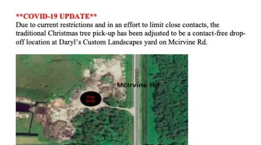 Fort Frances Fire Department Christmas Tree Drop Off – Mike Barlow Interview