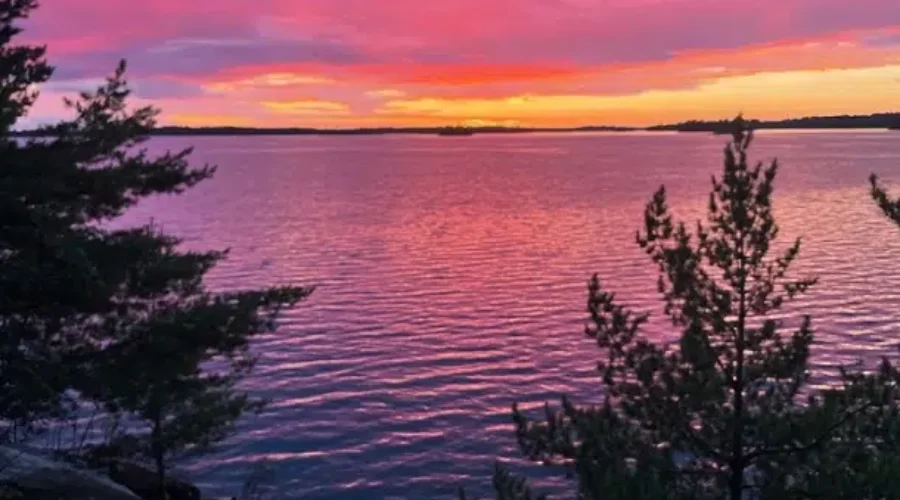 Sunsets In The North Arm Of Rain Lake