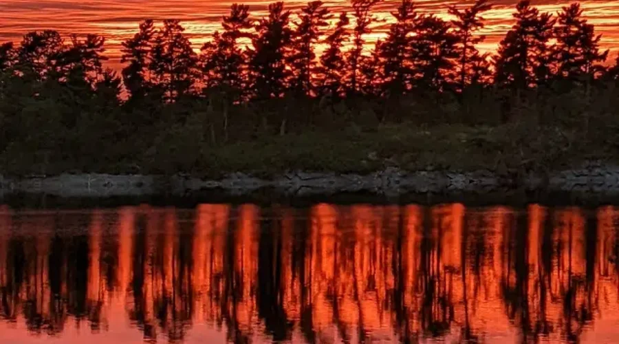Sunset In The Manitou Sound Area Of Rainy Lake