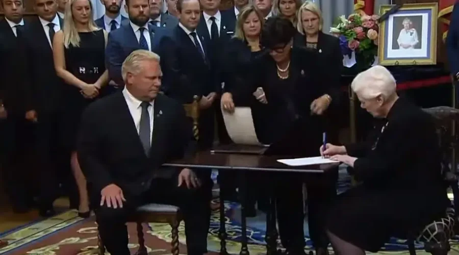 King Proclaimed in Ontario