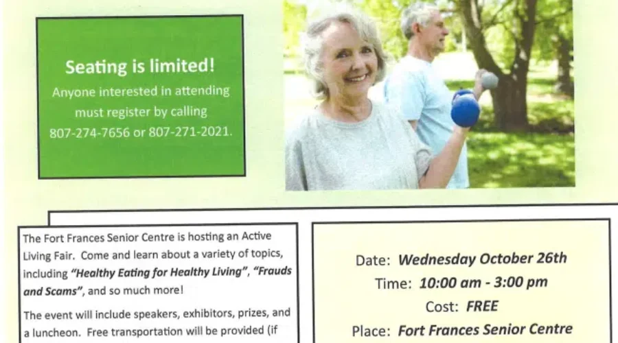 Active Living Fair – Fort Frances Senior Centre – Cindy Noble Interview