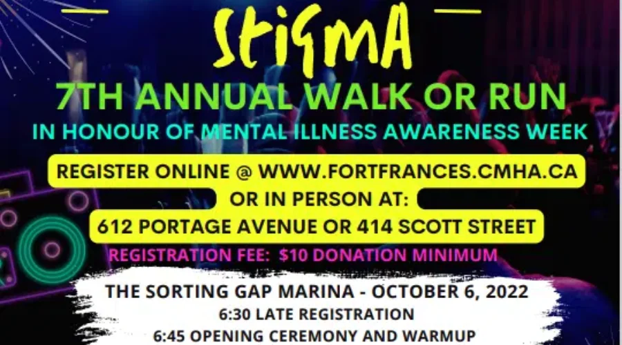 CMHA Fort Frances Annual Steps Against Stigma Glow Walk/Run – Pauline Hyatt Interview