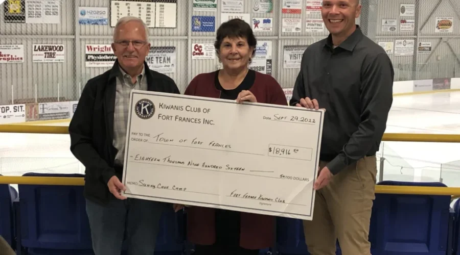 Kiwanis Club Kicks in Dollars for Camp Upgrades