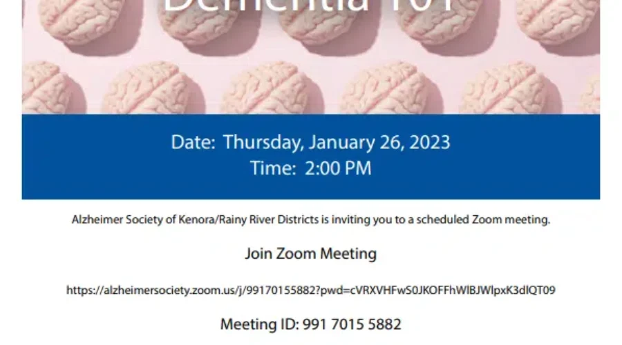 Alzheimer Society Of Kenora/Rainy River Districts Presents – Dementia 101 – Mary O’Conner Interview