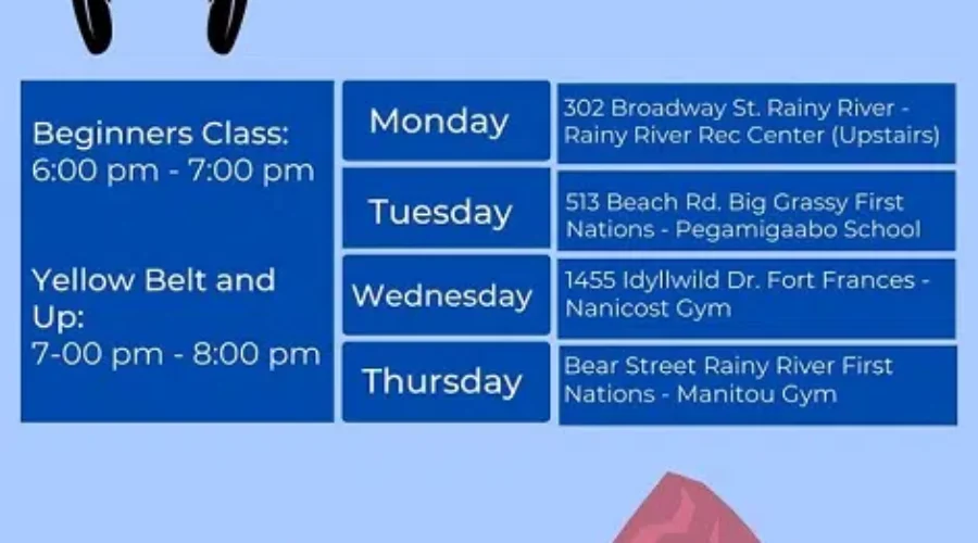 Rainy River First Nation Seikido Taekwondo Club – Class Registration – Haley Broadbent Interview