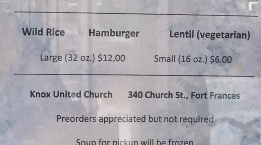 Soup For The Soul – Knox United Church Fort Frances – Ruth Brockie Interview