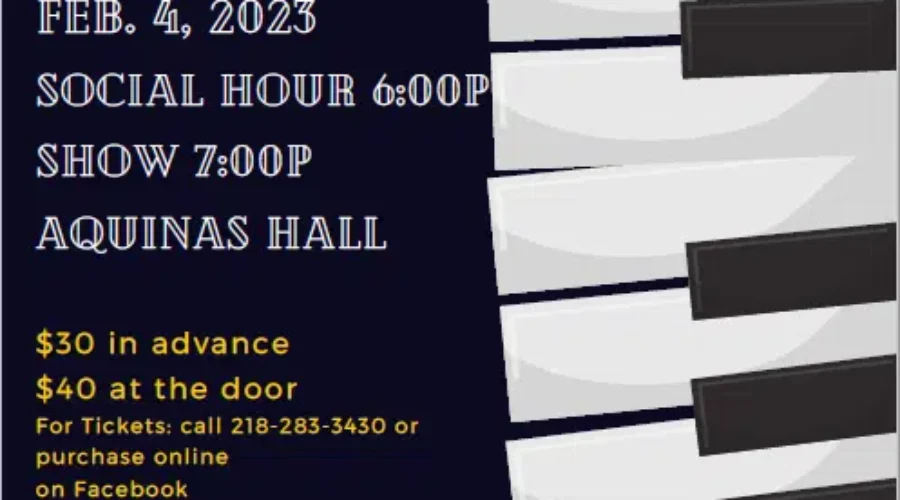 1st Annual “Dueling Pianos” – Saint Thomas Aquinas School In I-Falls – Andrea Pastor Interview