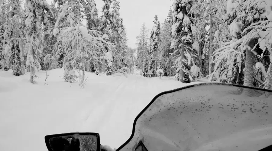 Snowmobile accident near Ash River