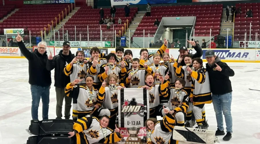Canadians U13s win northwestern Ontario hockey championship