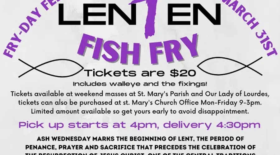 Lenten Fish Fry- St. Mary’s Parish – Micaela Jensen Interview