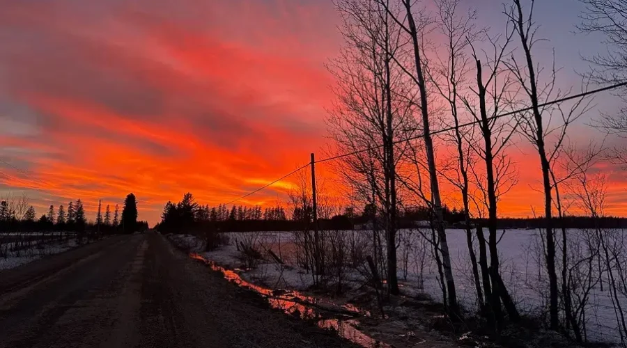 A Country Sunset In Burriss