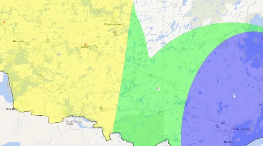 One new fire near Dryden