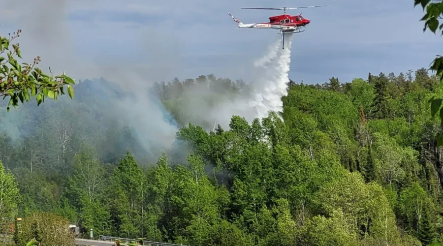 One forest fire over the weekend