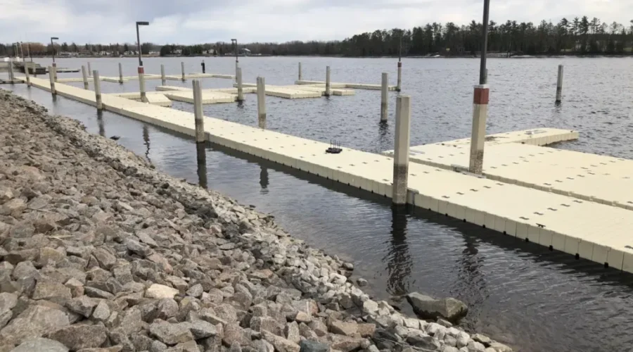 New docks installed at Sorting Gap Marina