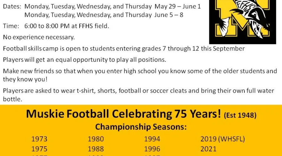 Fort Frances High School Muskie Football Skills Camp – Scott Fawcett Interview