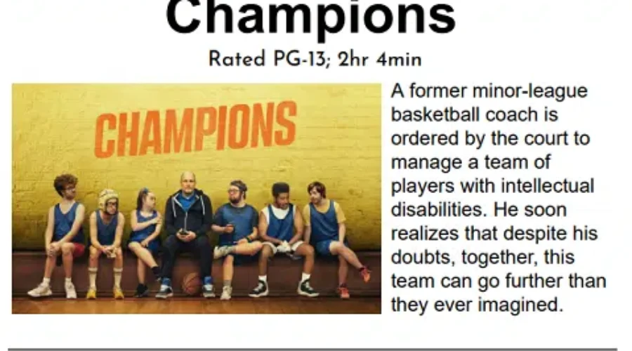 55+ Movie Matinée At Fort Frances Library “Champions” – Nadine Cousineau Interview