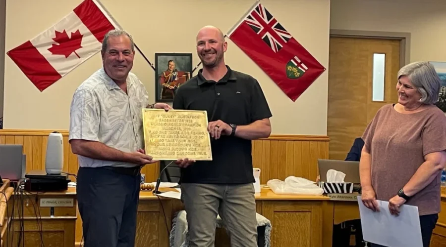 Gussy honoured by the city