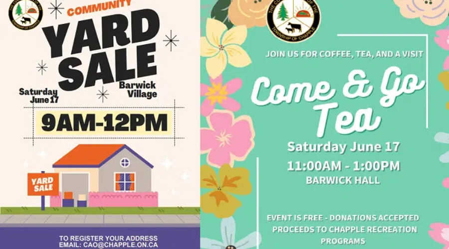 Township of Chapple Community Yard Sale & Come & Go Tea – Tara Allaire Interview