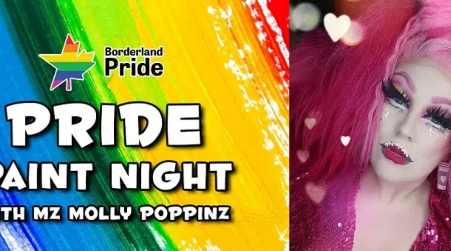 Pride Paint Night – Borderland Pride – Mz. Molly Poppinz Interview