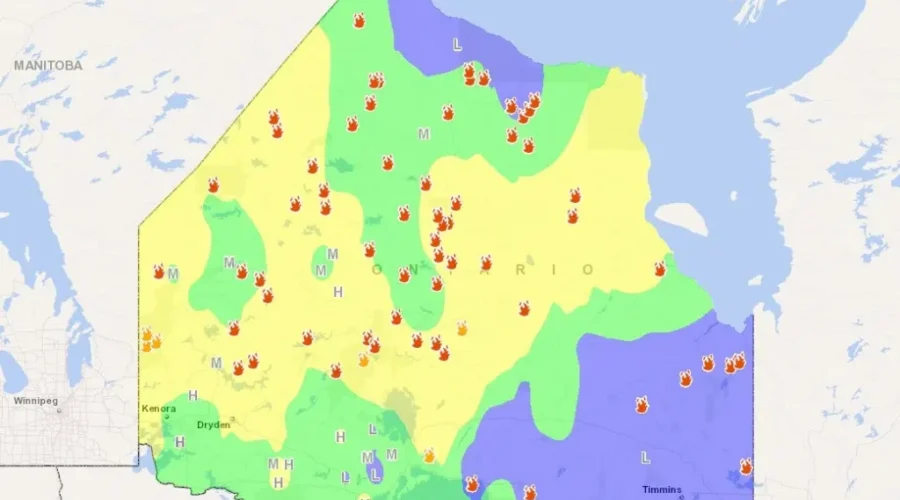 Fire hazard and number of fires jump