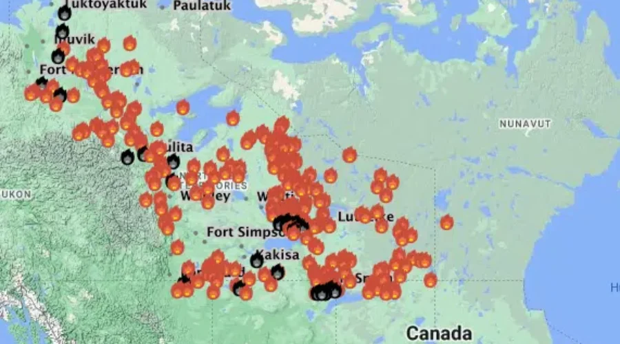 Yellowknife being evacuated amid wildfires in Northwest Territories: territorial state of emergency declared