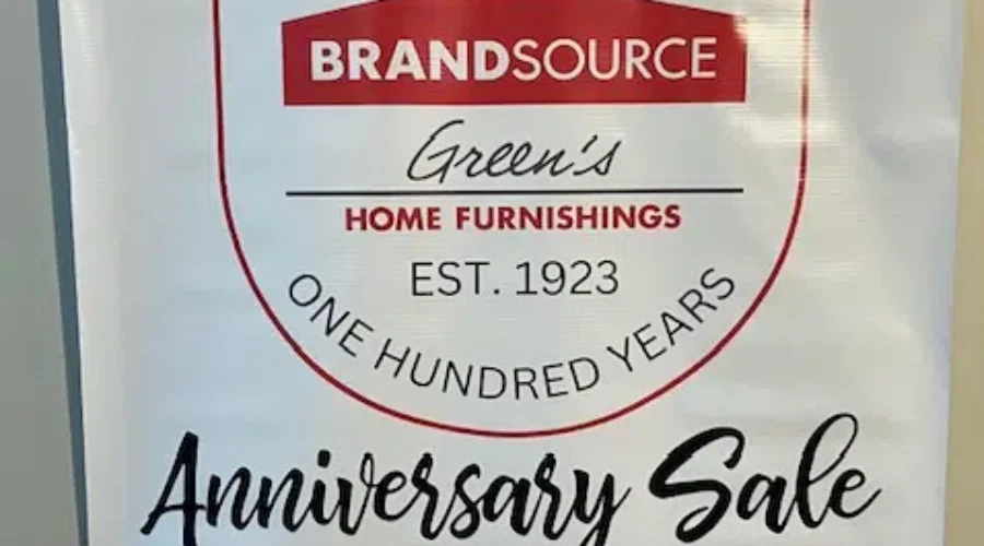 Green’s BrandSource Home Furnishings – 100th Anniversary Sale