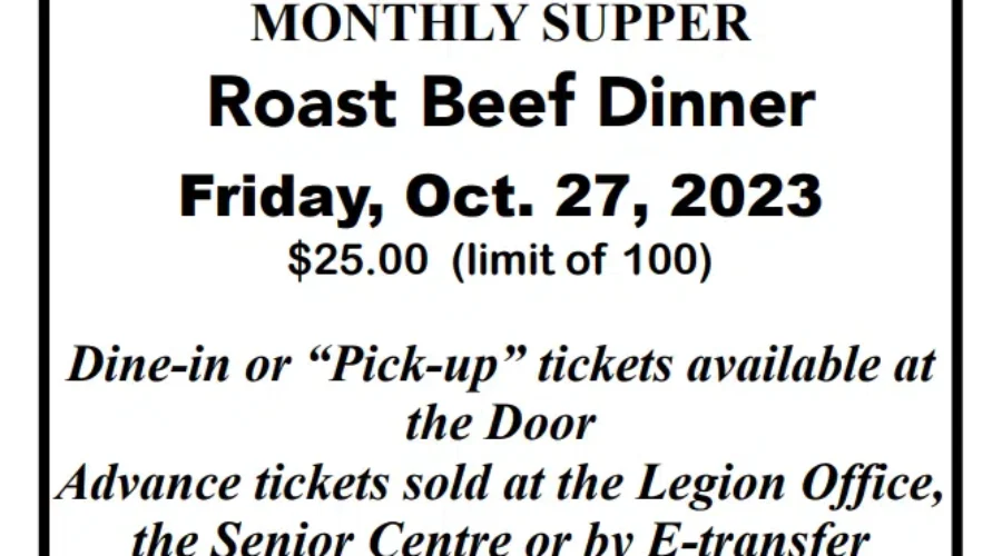 Legion Ladies Auxiliary Monthly Supper – Emily Watson Interview