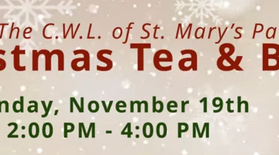Christmas Tea And Bazaar – St. Mary’s Catholic Womens League – Micaela Jensen Interview
