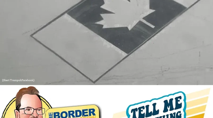 Massive Canadian Flag On B.C. Lake Created As Show Of Pride