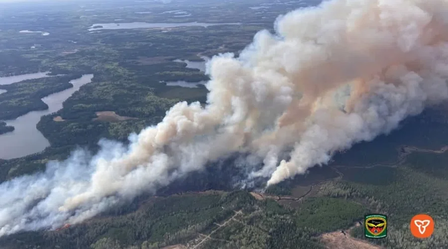 Northwestern Ontario wildfires: 15 active fires with varied control status