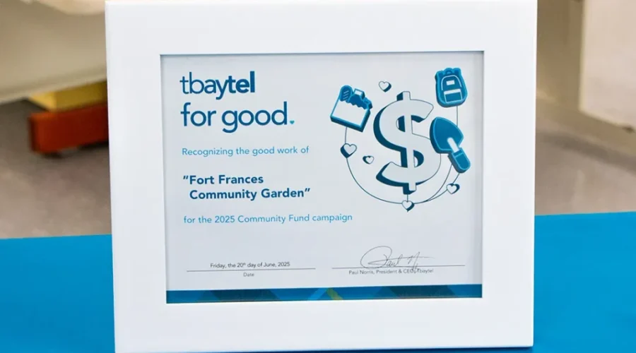 Community Garden in Fort Frances recipient of Tbaytel funding