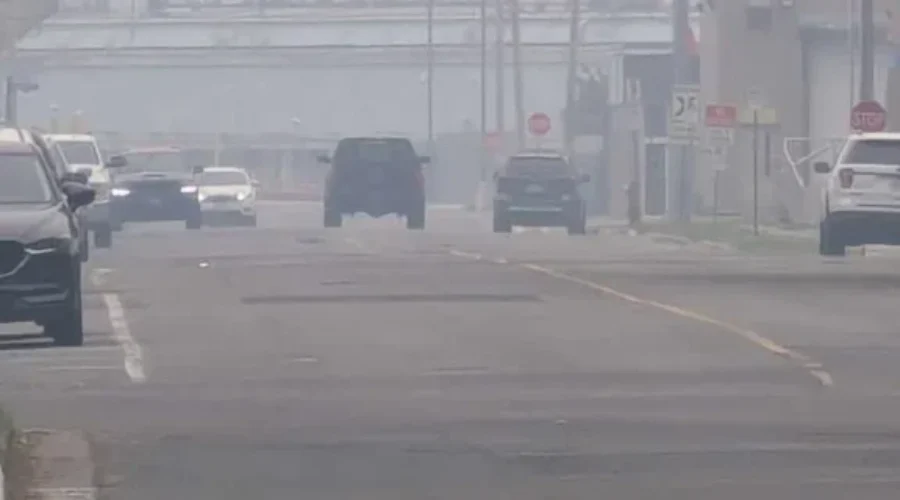 Wildfire Smoke In Town