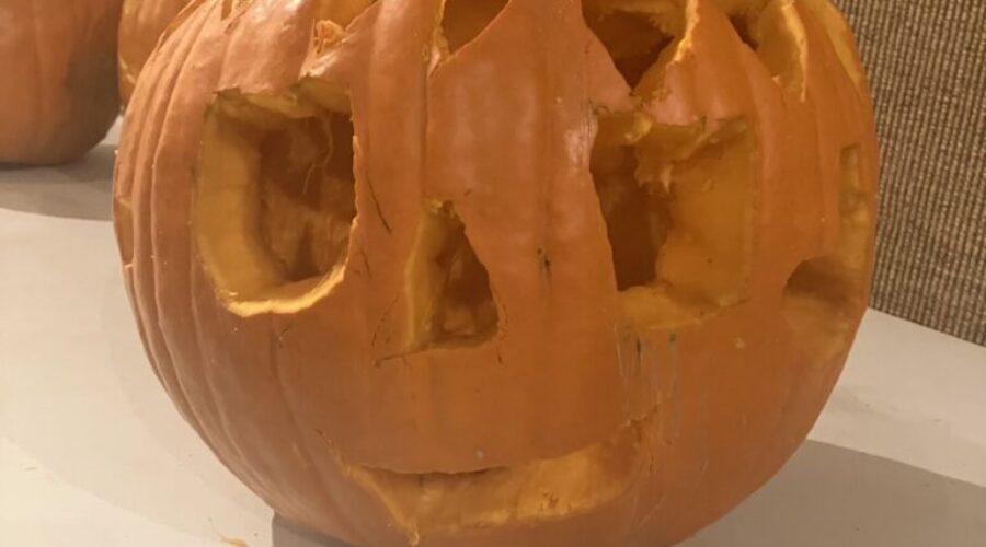 My first pumpkin carving…It did not go well in my opinion.