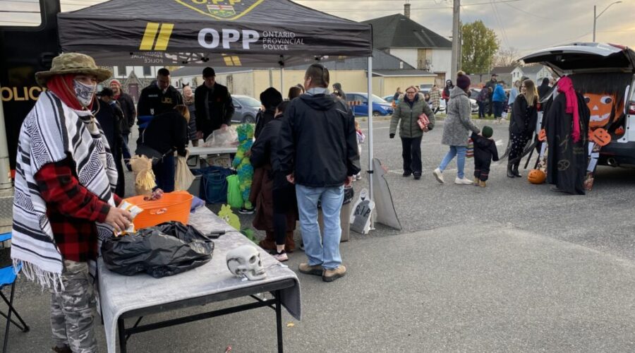 Trunk or Treat ready to go at Fort Frances Library