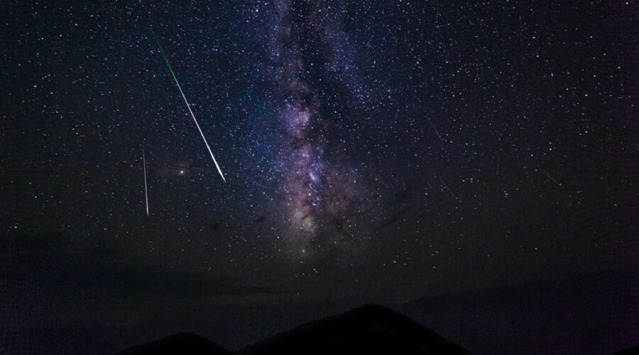 Geminids meteor shower glows bright